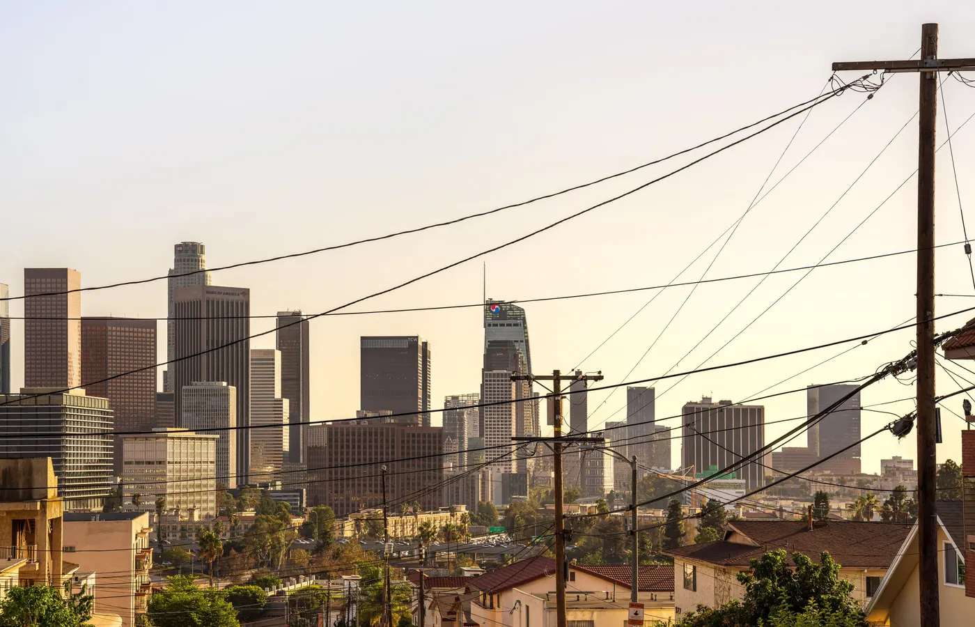 Downtown Los Angeles skyline, CA